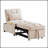 Tufted Single Pull-Out Sofa Bed with Adjustable Backrest and Pillows, Convertible Chaise Lounge for Versatile Use-503899213