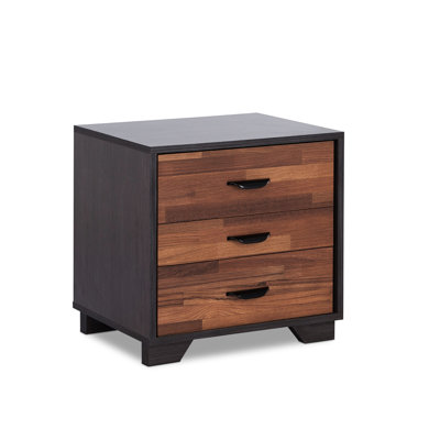 Accent Table In Walnut & Finish With Storage Attractive Drawer Space