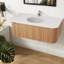 Meuble-lavabo moderne avec lavabo, marbre en bois aggloméré, salle de bain peu encombrante