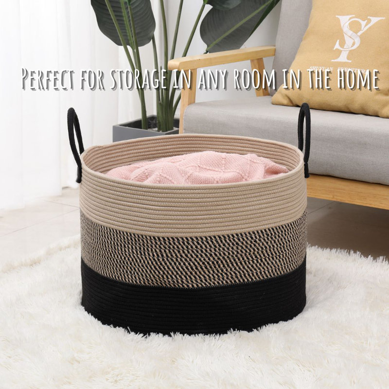 Panier en tissu, 20 po x 15 po x 15 po
