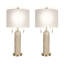 Lampe de table Travertine Elegance - Or doux - Ensemble de 2