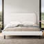 Lit plateforme tapissier Bojana