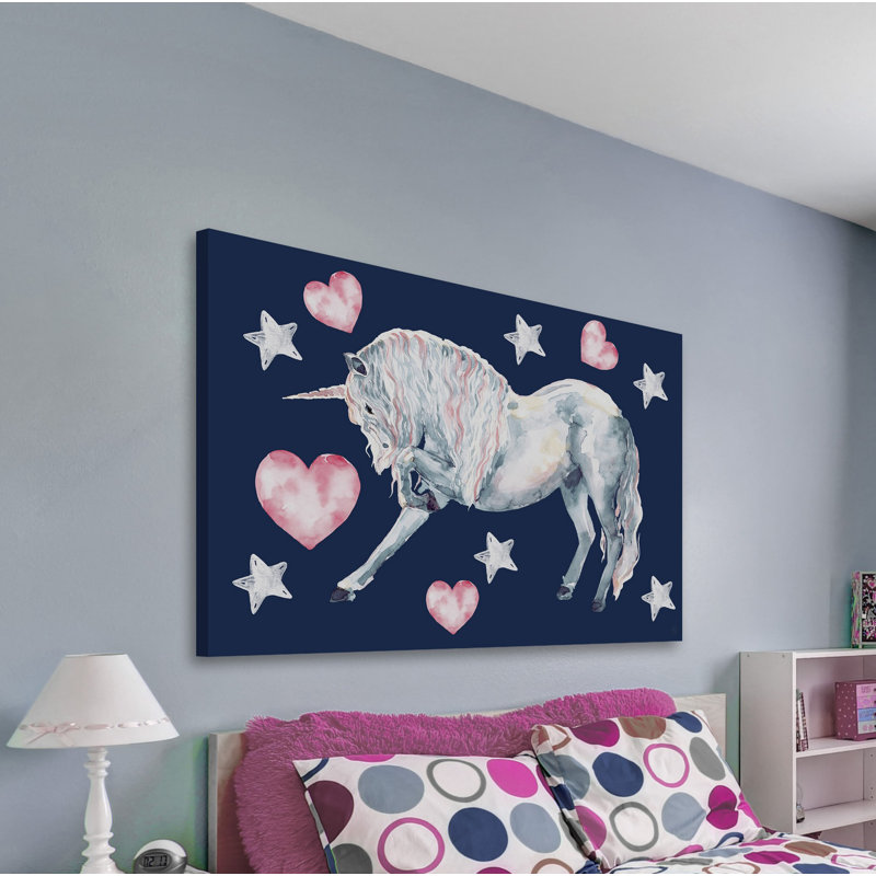 Crozier Crozier Superstar Unicorn - No Frame Print on Canvas, 76cm H x 114cm W