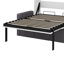 Lit escamotable double avec canapé et tablettes