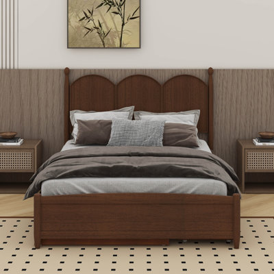 Grand lit plateforme avec lit gigogne