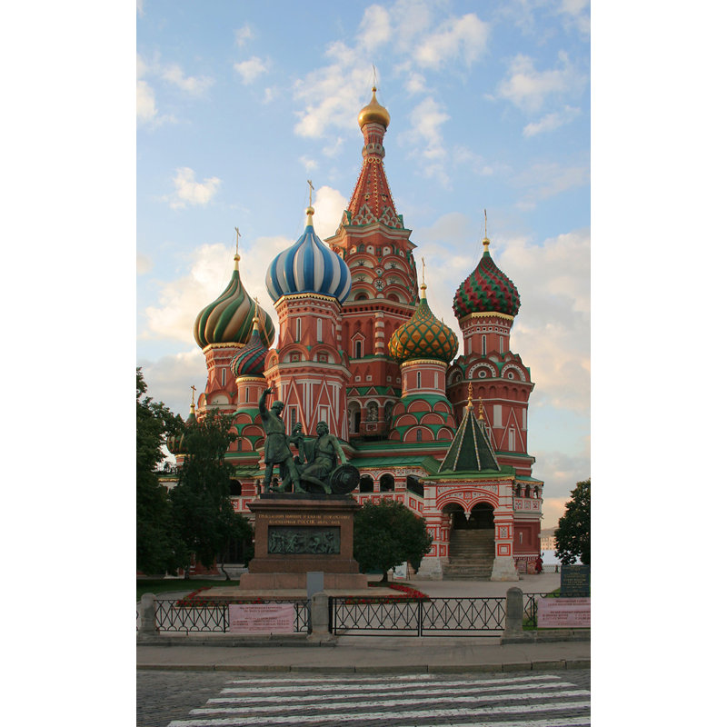 Saint Basil's Cathedral at the Red Square, 24'' H x 15'' W