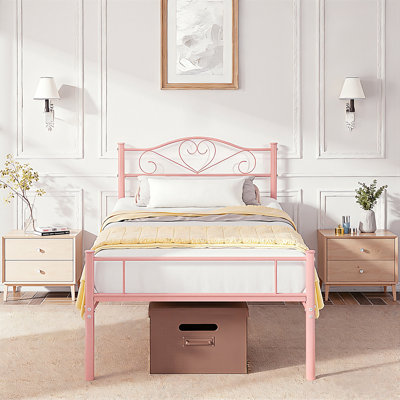 YT Metal Bed Frame with Headboard and Footboard/Modern Design