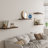  12 Inch Deep Floating Shelf, 30 x12 Inch Large Wall Mounted Shelf for Kitchen, Bathroom, Living Room, Walnut (2 Pack)-676599099-676326601