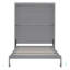 Grand lit escamotable mural avec tablettes