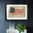 American Flag - Matted and Framed Under Acrylic Glass, Large Living Room Wall Art-517854621-517854608