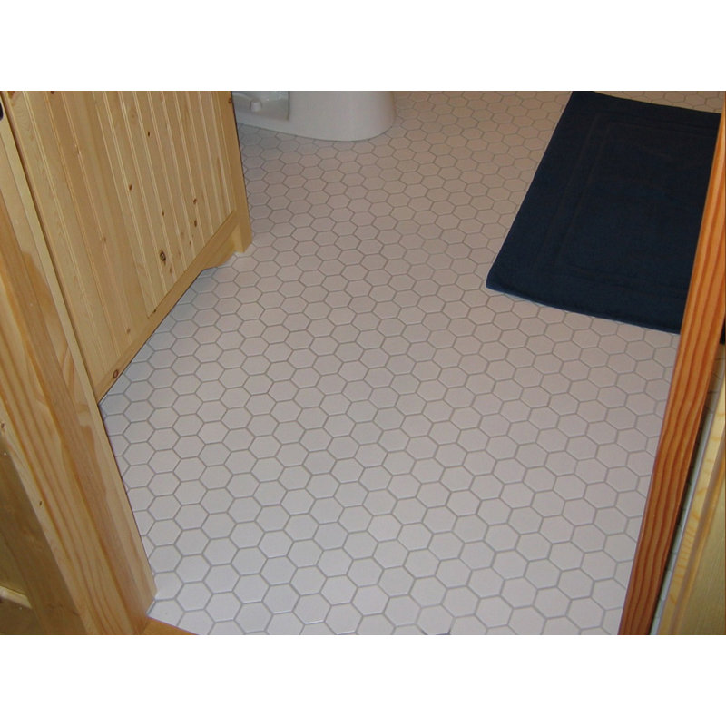 Value Series 2" x 2" Straight Edge Porcelain Mosaic Sheet Floor Use Tile, White