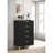 Lexie Black/Gold 5-drawer Rectangular Chest