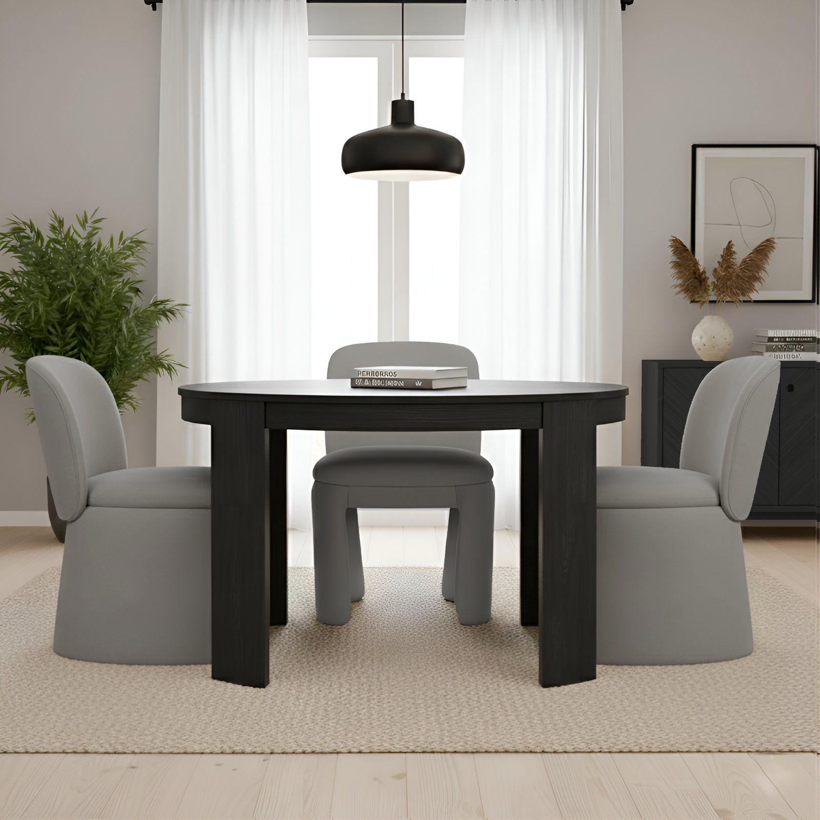 Mino Dining Chair, Warm Gray