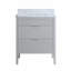 Ensemble de meuble-lavabo autoportant avec 2 poignées et plateau en marbre d'ingénierie-301077025-301077026