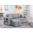 Upholstered Reversible Sectional with pull out loveseat