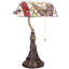 Petite lampe de table en verre coloré Tiffany Banker