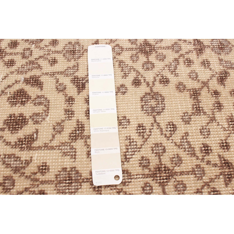 Tapis ivoire rétro Trayton 3 pi 10 po x 6 pi 9 po