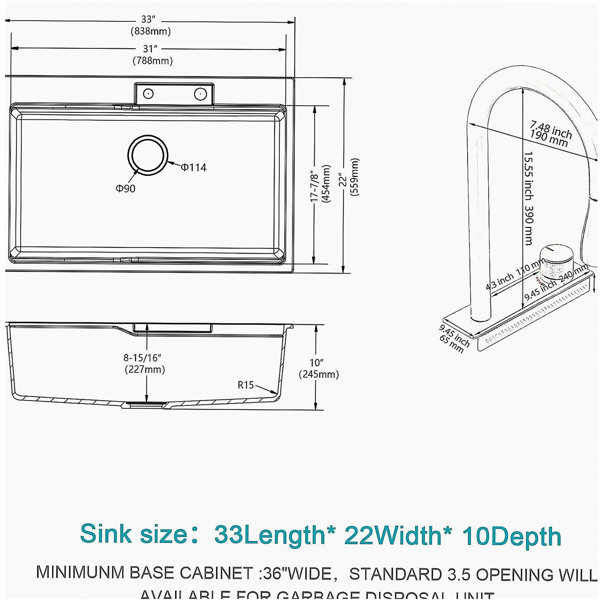 Dimensions du produit