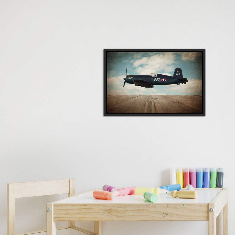 «Corsair» par Saint and Sailor Studios - reproduction de photo, H 18 po x l 26 po x P 1,5 po, Toile avec cadre noir patiné