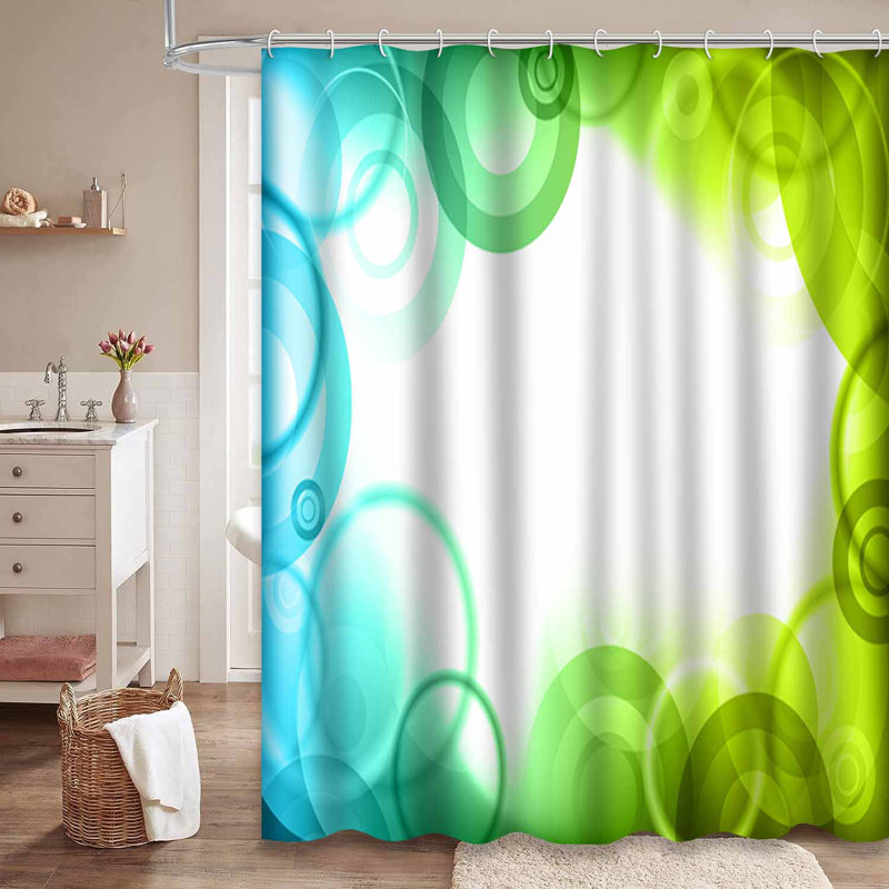 Rideau de douche Green Circle, 72" L x 84" W