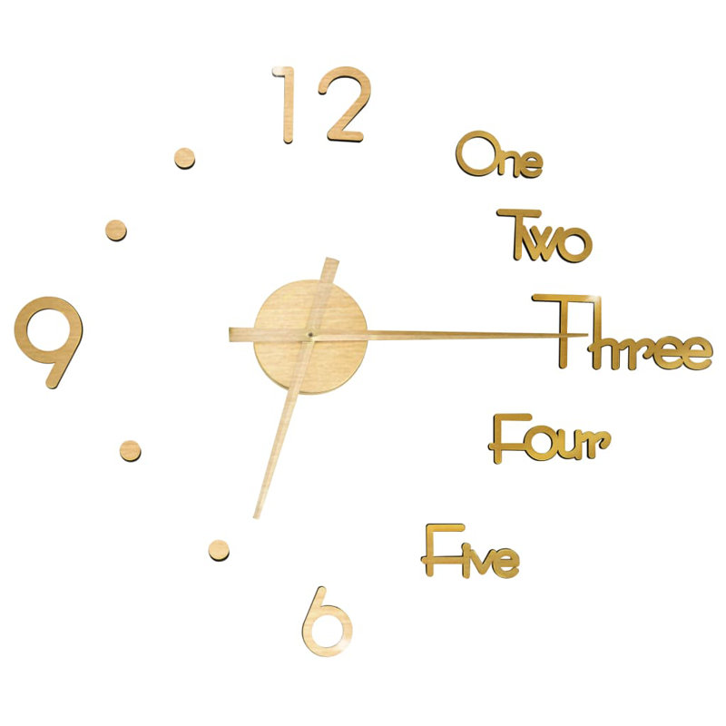 Galloway Wall Clock, Gold