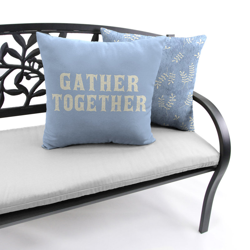 Coussin extérieur 16 po x 16 po (ensemble de 2), Bleu 1