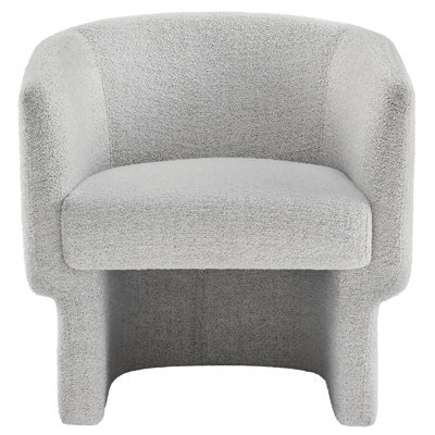 Fauteuil d'appoint rembourré en tissu Greer Boucle