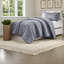 Ensembles de literie en polyester durable, rayures tissées, confort de chambre moderne