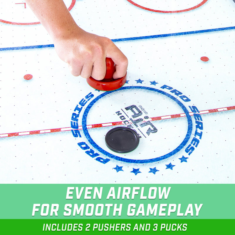 GoSports 54 Inch Black Wood Air Hockey Arcade Table