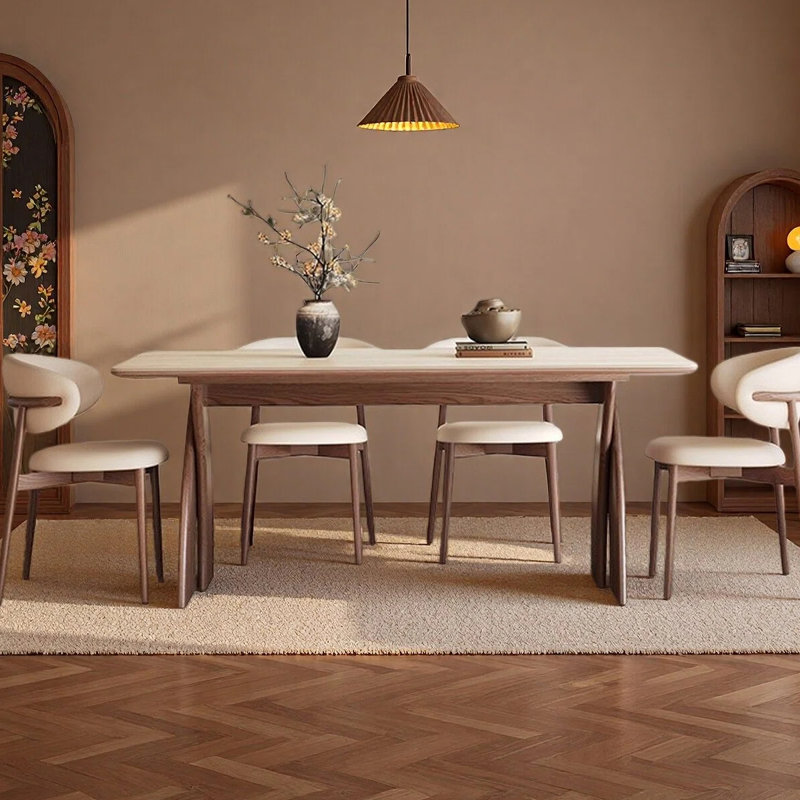 Table de salle à manger American American, 7 pièces : table, 6 chaises, H 29,53 po x l 70,87 po x P 35,43 po