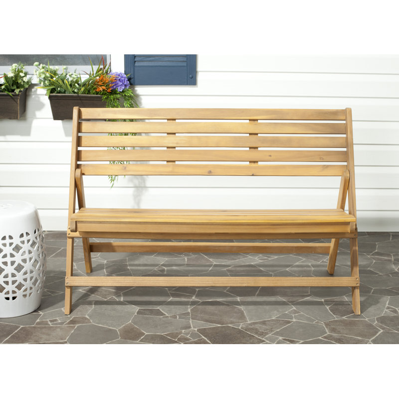 Banc de jardin en bois Mignardise, Brun naturel