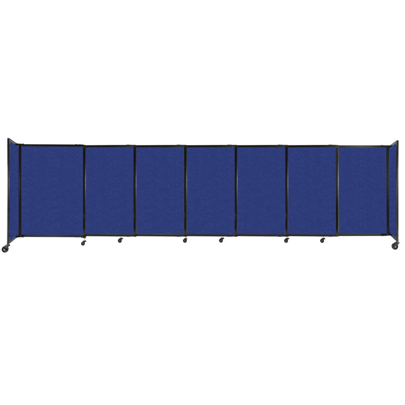 Cloison portative Soundsorb, H 48 po x l 186 po, Bleu