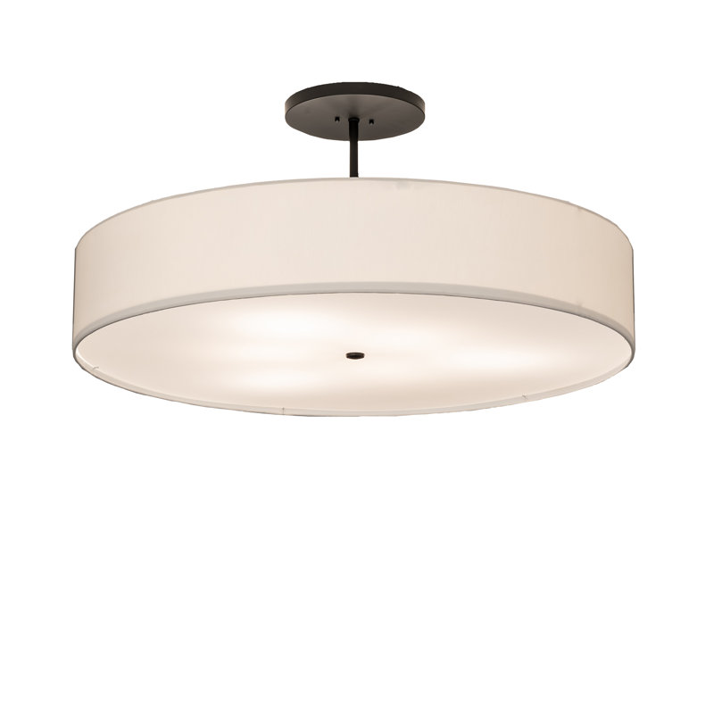 Cilindro Fabric Semi Flush Mount