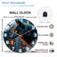 Horloge murale loup 12 po