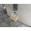 Meuble-lavabo mural 30 po avec lavabo d'art en céramique et 2 portes à fermeture en douceur-96569977