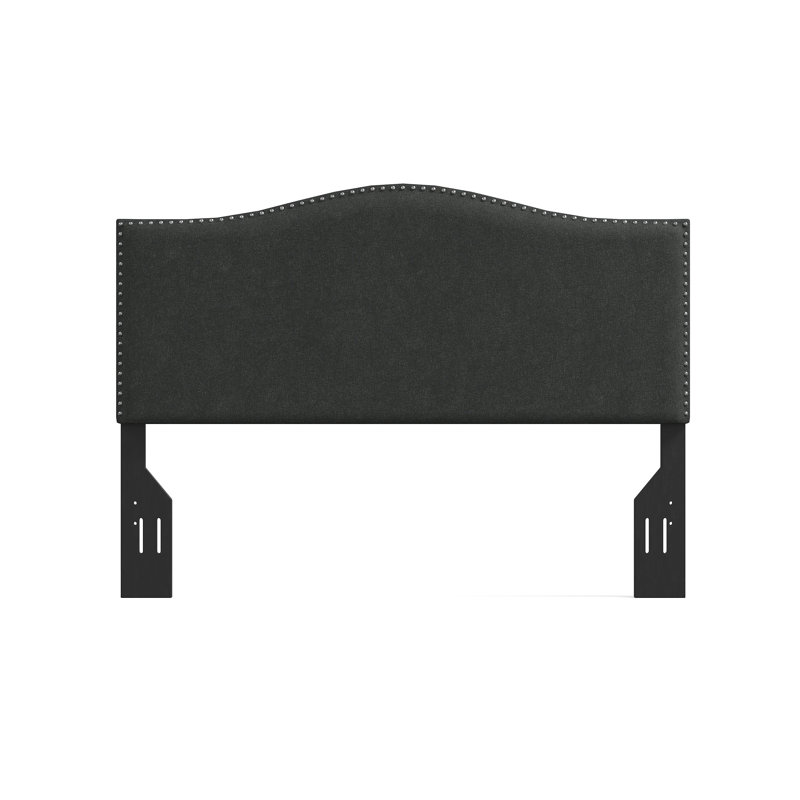 Tête de lit tapissier Salvaggio, Gris, Double/grand