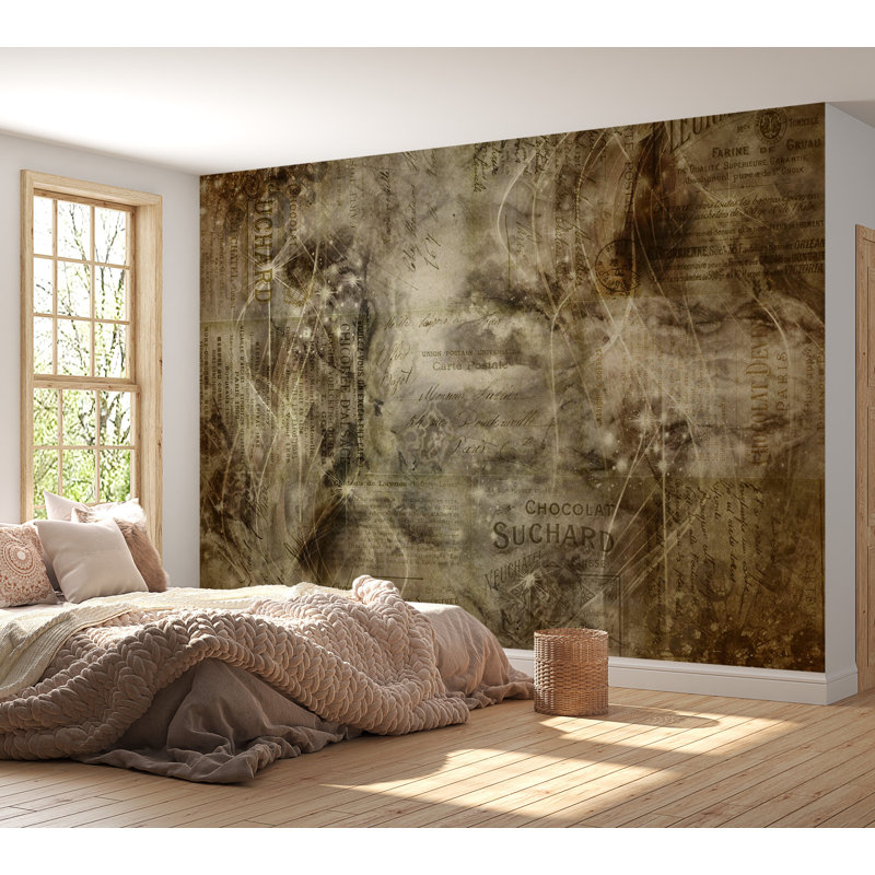 Murale abstraite pelez et collez - Passion, L 55 po x l 77 po