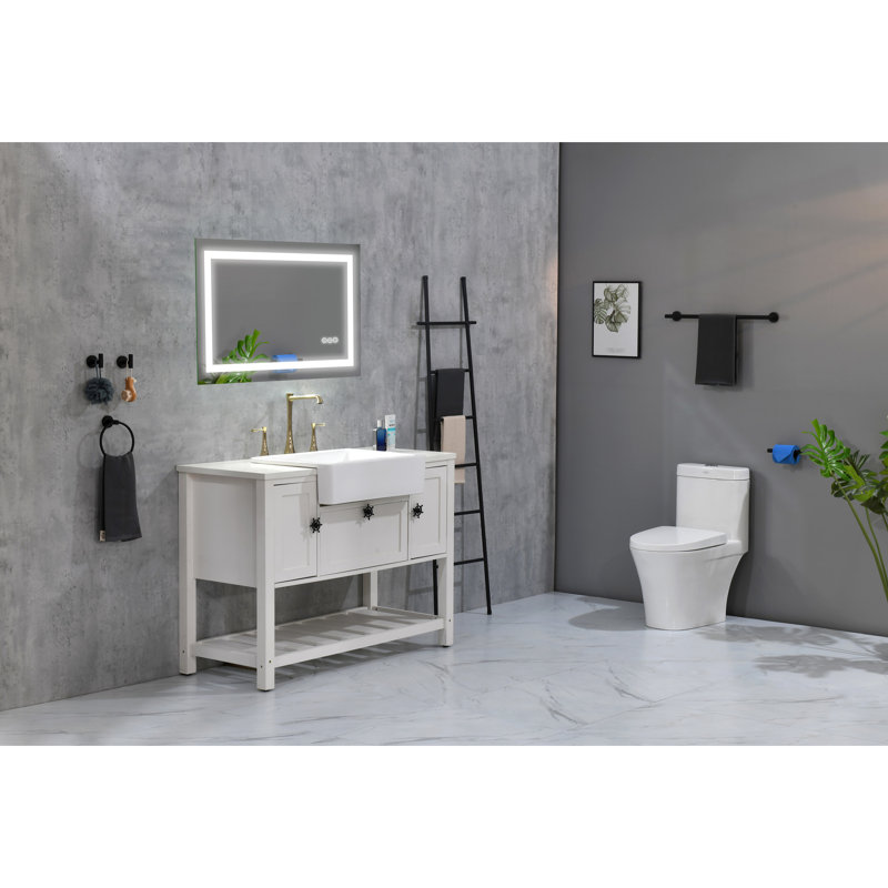 Miroir à DEL de 40 po x 26 po pour meuble-lavabo avec brouillard
