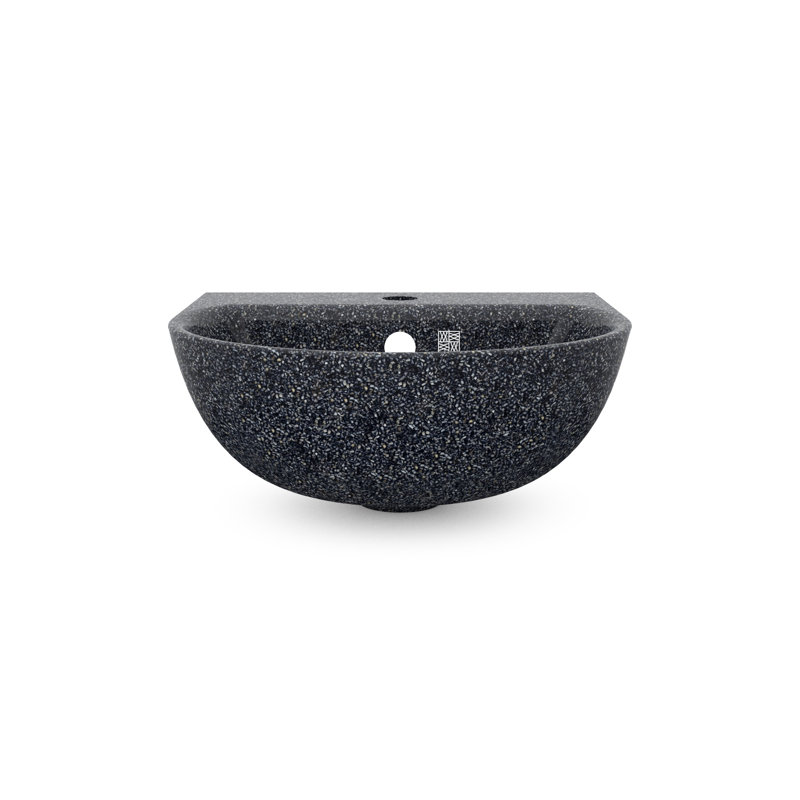 Lavabo de salle de bain mural Soft40, Pierre