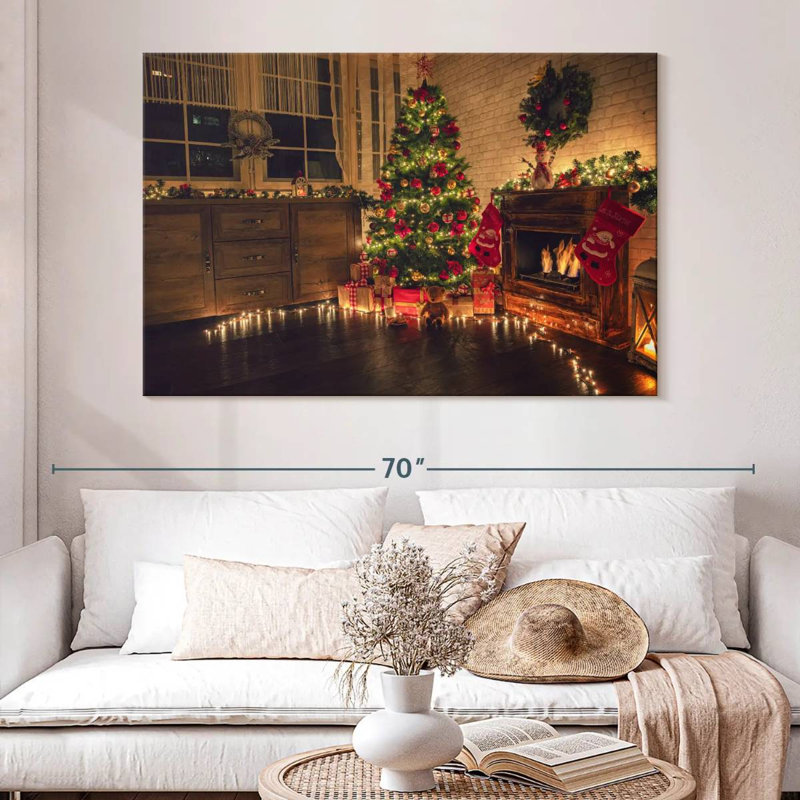 Noël à la maison, H 34 po x l 51 po