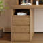 Bureau rectangulaire brun en bois massif avec 3 tiroirs-1437588947-1437588944