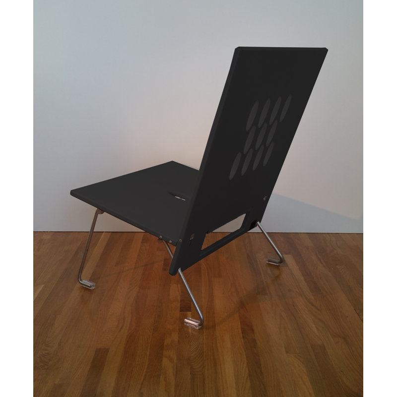 Outdoor Lounge Chair, Black