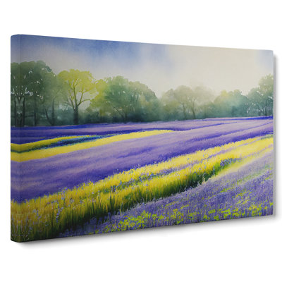 Serene Bluebell Field Vol.5 - Wrapped Canvas