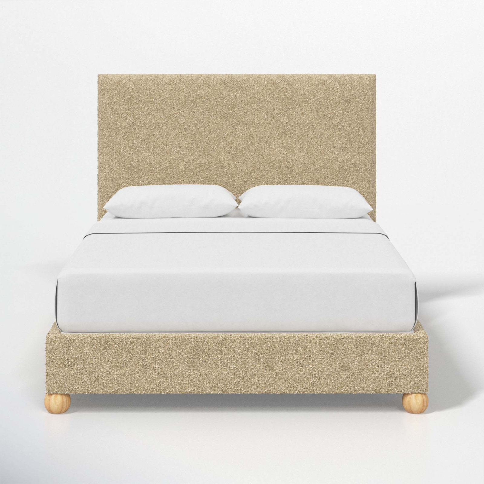 Benita Upholstered Bed, Queen, Classic Buff Boucle