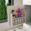 Ensemble de meuble-lavabo moderne de 43 po avec ensemble de couleurs Karalakin en marbre artificiel, armoire de salle de bain multifonctionnelle avec portes et tiroir, cadre solide et panneau de fibres à densité moyenne (trois trous de robinet)