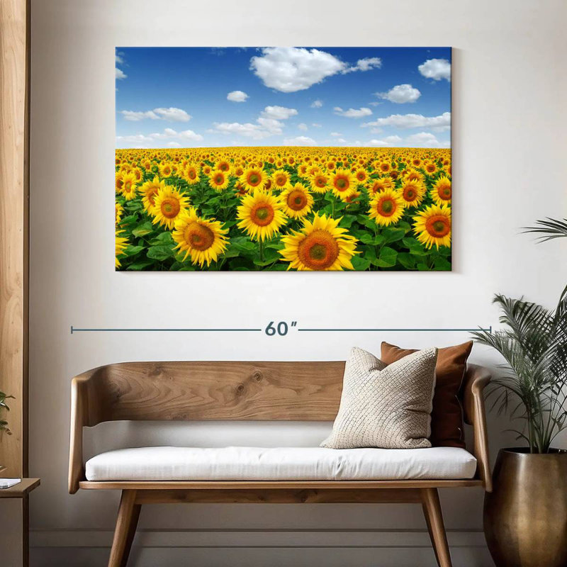 Horizon champ de tournesols Alvord, H 32 po x l 48 po