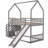 House Bunk Bed With Convertible Slide-879703614