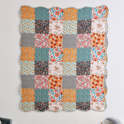Carlie Reversible Quilted Cotton Throw