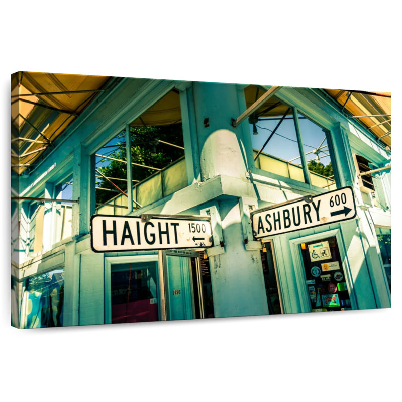 Mehar Haight Ashbury Corner Streets, 8" H x 12" W
