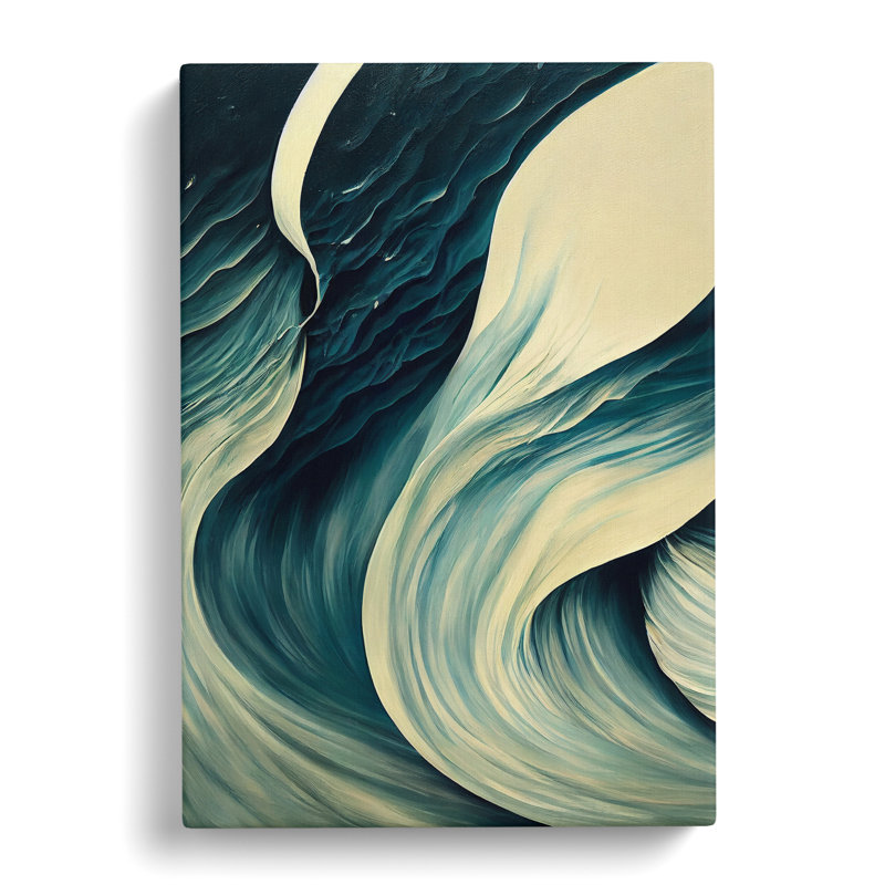 Tranquil Ocean Wave - Wrapped Canvas, 50cm H x 35cm W x 3cm D